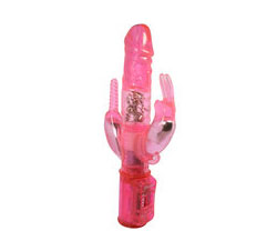 Total Ecstasy Triple Stimulator 10.5 Inch Pink